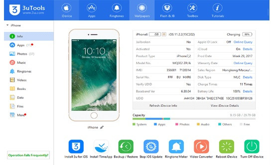 Sử dụng 3uTools Sử dụng 3uTools