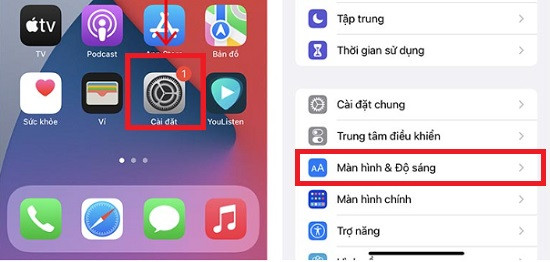 Điều chỉnh cài đặt hiển thị trên iphone 13 Pro Điều chỉnh cài đặt hiển thị trên iphone 13 Pro