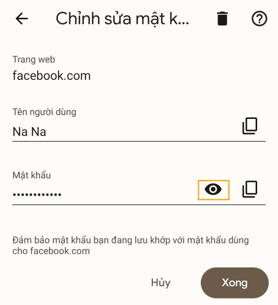 Cách xem mật khẩu Facebook trên điện thoại Xiaomi bước 2 Cách xem mật khẩu Facebook trên điện thoại Xiaomi bước 2