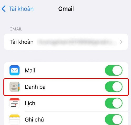 Thêm tài khoản Gmail trên iPhone