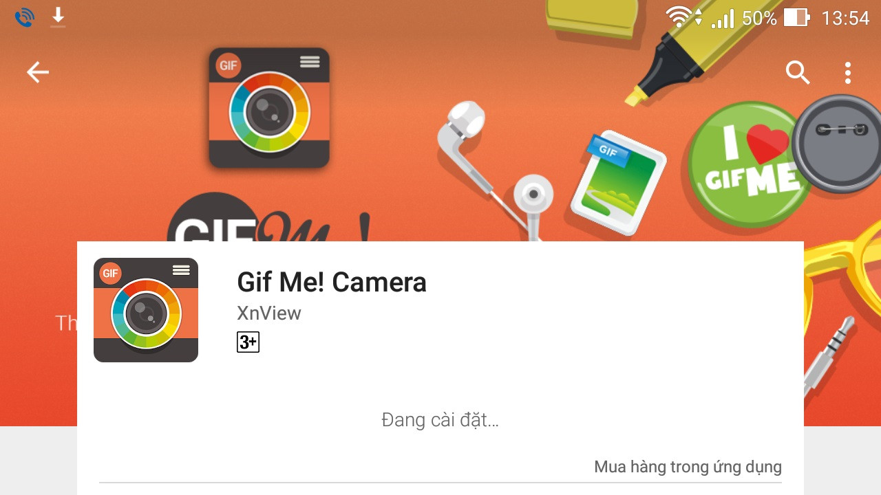 Tạo GIF bằng ứng dụng Gif Me Camera trên Samsung