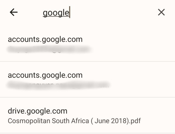 Cách xem xét lại password Gmail bên trên Android