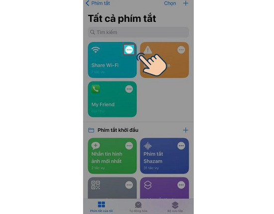Chỉnh sửa phím tắt Chỉnh sửa phím tắt