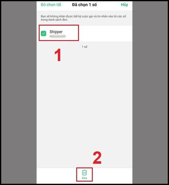 Cách bỏ chặn số điện thoại trên Oppo cách 2 bước 3