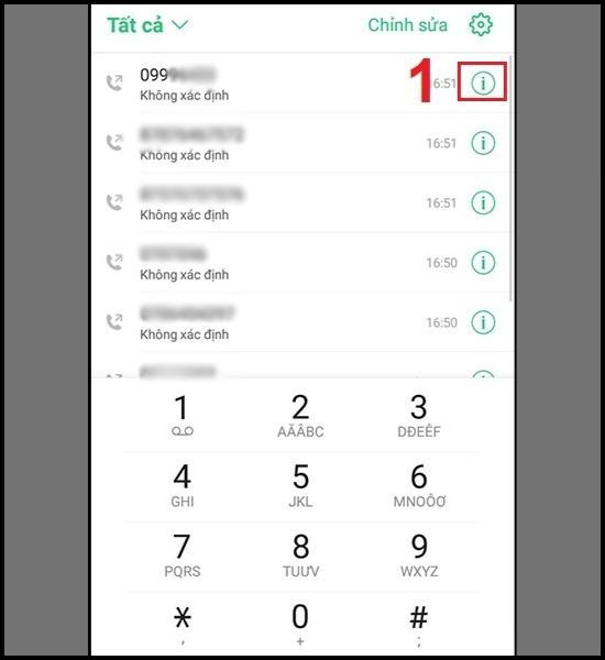 Cách chặn số điện thoại trên Oppo cách 2 bước 1