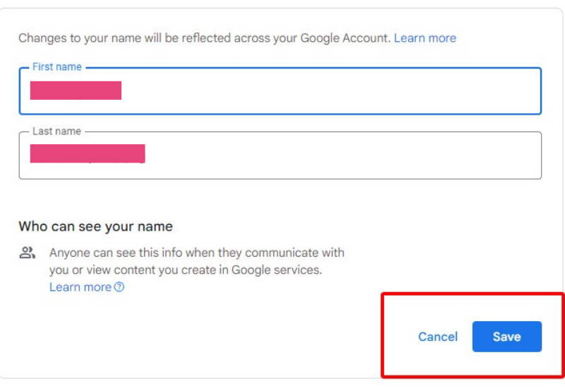 Cách đổi tên Google Meet trên máy tính bước 6