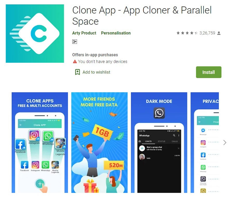 Clone App nhân đôi ứng dụng game trên Samsung dễ dàng