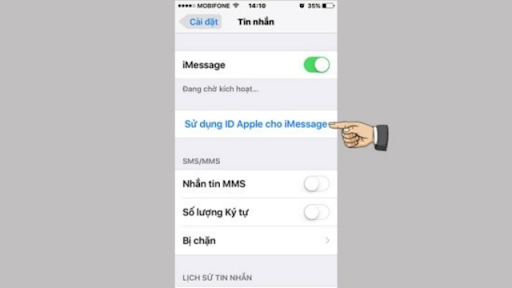 Cách nhắn iMessage trên iPhone bước 1