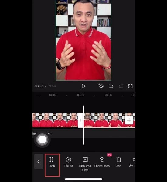 Cách tách âm thanh ra khỏi video trên CapCut cách 1 bước 1