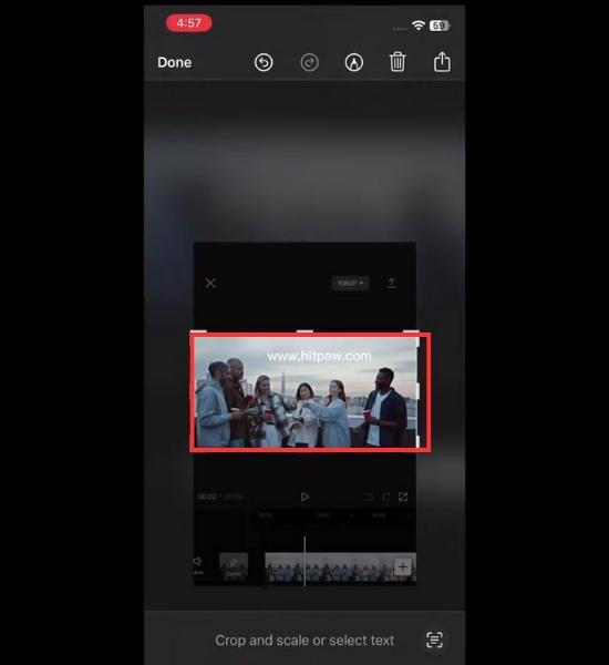 Cách xóa chữ trên video trên điện thoại bằng CapCut bước 4 Cách xóa chữ trên video trên điện thoại bằng CapCut bước 4