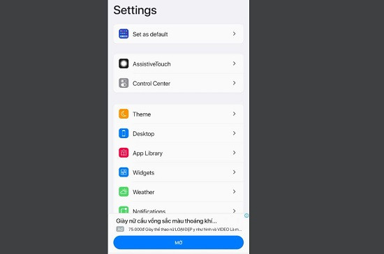 Chuyển đổi icon Oppo thành iPhone B6