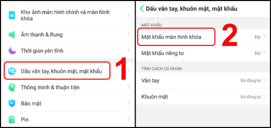 Đặt khóa màn hình cho điện thoại Oppo bước 1 Đặt khóa màn hình cho điện thoại Oppo bước 1