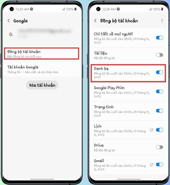 Đồng bộ danh bạ với Google Đồng bộ danh bạ với Google