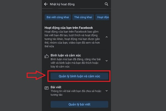 Quản lý bình luận và cảm xúc Quản lý bình luận và cảm xúc
