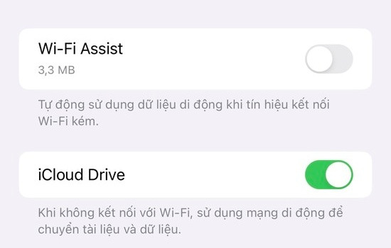 tắt hỗ trợ Wifi tắt hỗ trợ Wifi