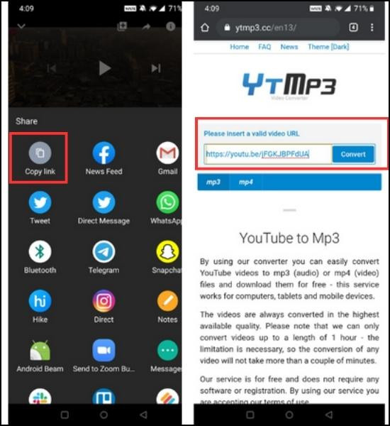 Cách cài nhạc chuông cho Oppo từ Youtube bước 1-3 Cách cài nhạc chuông cho Oppo từ Youtube bước 1-3
