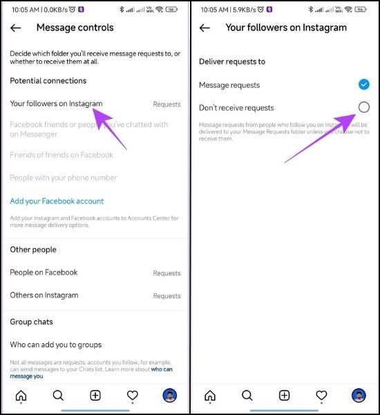 Cách chặn tin nhắn trực tiếp từ người không xác định trên Instagram điện thoại Cách chặn tin nhắn trực tiếp từ người không xác định trên Instagram điện thoại
