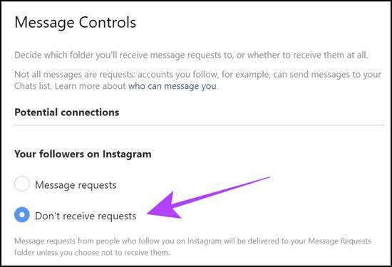 Cách chặn tin nhắn trực tiếp từ người không xác định trên Instagram PC Cách chặn tin nhắn trực tiếp từ người không xác định trên Instagram PC