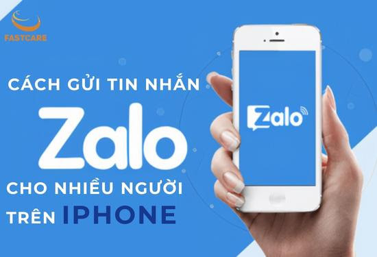 Cách gửi tin nhắn Zalo cho nhiều người trên iPhone