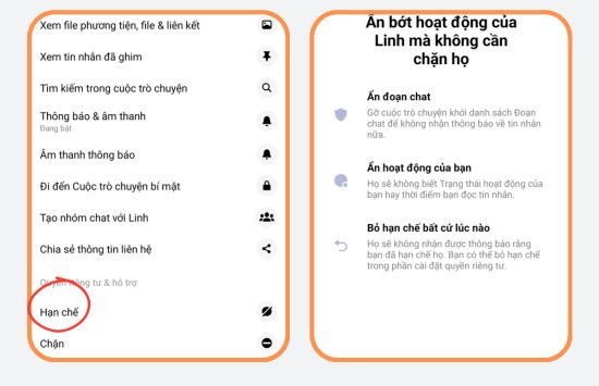 Cách hạn chế tin nhắn trên Messenger