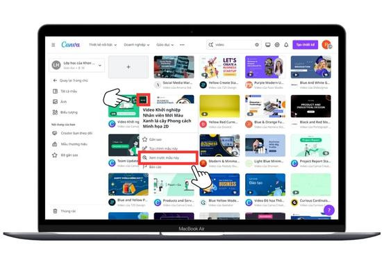 Cách làm video trên Canva bằng máy tính bước 5 Cách làm video trên Canva bằng máy tính bước 5