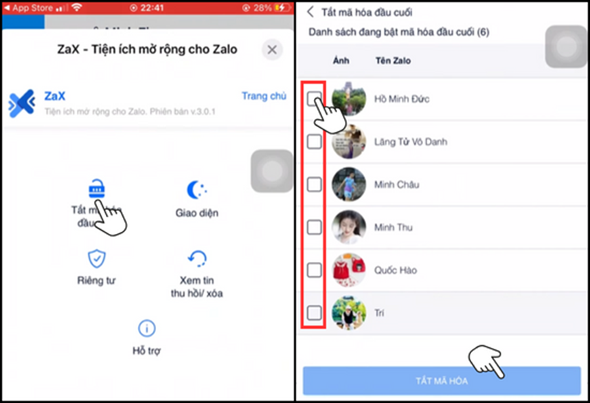 Cách tắt mã hóa đầu cuối trên Zalo trên iPhone Cách tắt mã hóa đầu cuối trên Zalo trên iPhone