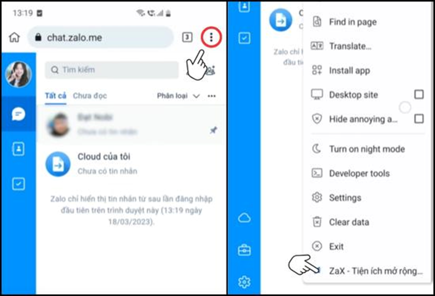 Cách tắt mã hóa đầu cuối trên Zalo trên Samsung Cách tắt mã hóa đầu cuối trên Zalo trên Samsung
