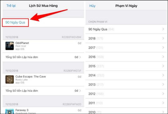Cách xem ngày tải ứng dụng trên iPhone bước 4 Cách xem ngày tải ứng dụng trên iPhone bước 4