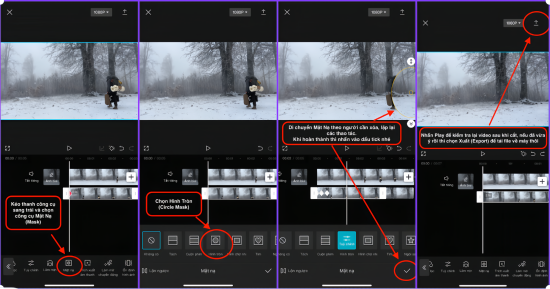 Cách xóa người trong video bằng CapCut bước 8 Cách xóa người trong video bằng CapCut bước 8
