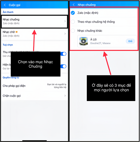 Cài nhạc chuông Zalo trên hệ điều hành iOS Cài nhạc chuông Zalo trên hệ điều hành iOS