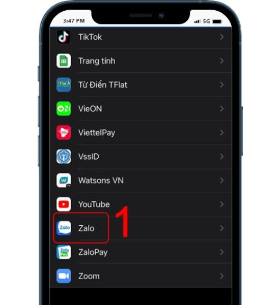 Cấp quyền truy cập ảnh vào ứng dụng Zalo trên iPhone Cấp quyền truy cập ảnh vào ứng dụng Zalo trên iPhone