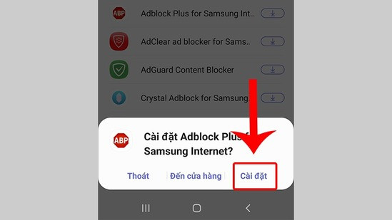 Chặn quảng cáo khi chơi game bằng trình duyệt Samsung Internet