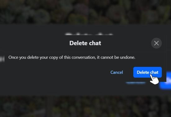 Chọn Delete chat Chọn Delete chat