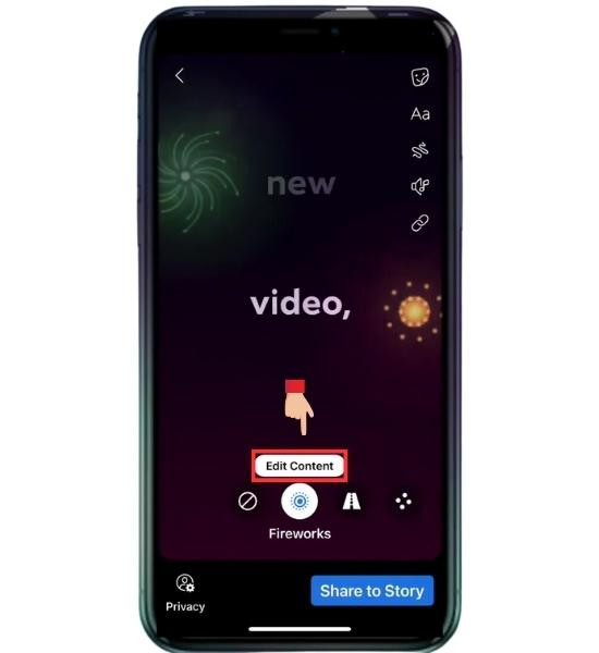 Chọn Edit content Chọn Edit content