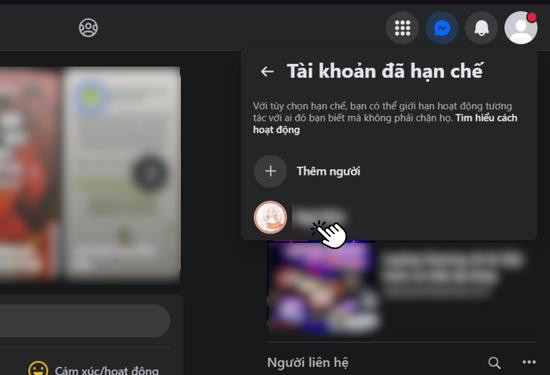 Chọn người để bỏ hạn chế Chọn người để bỏ hạn chế