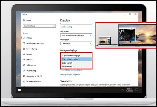 Cách kết nối laptop với tivi sony qua HDMI bước 7 Cách kết nối laptop với tivi sony qua HDMI bước 7