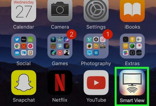 Cách kết nối điện thoại iPhone với tivi Samsung qua ứng dụng Smart View bước 3 Cách kết nối điện thoại iPhone với tivi Samsung qua ứng dụng Smart View bước 3