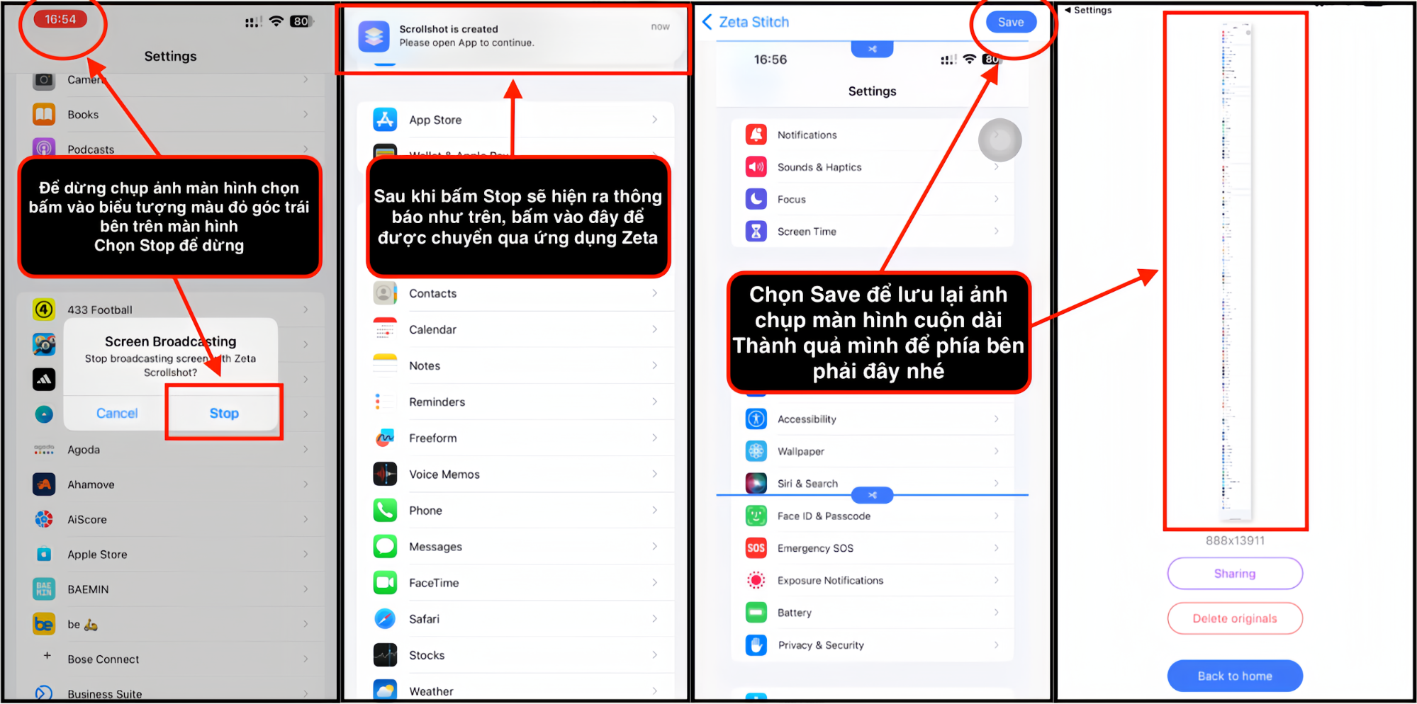 Cách chụp ảnh cuộn trên iPhone bước 5 Cách chụp ảnh cuộn trên iPhone bước 5