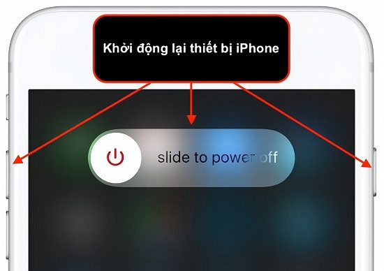 Khởi động lại thiết bị iPhone Khởi động lại thiết bị iPhone