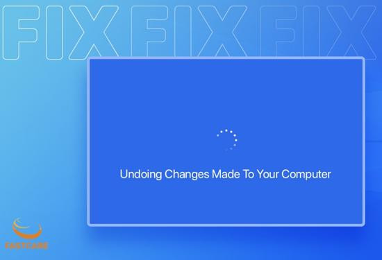 lỗi "Undoing changes made to your computer trên Windows 10