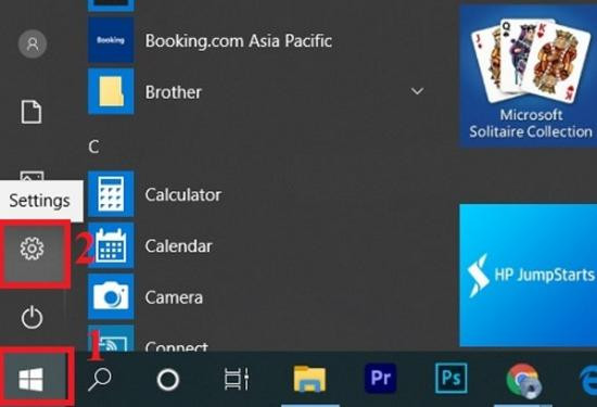 Đối với laptop chạy hệ điều hành Windows 10 bước 5 Đối với laptop chạy hệ điều hành Windows 10 bước 5