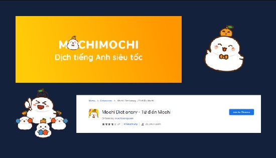 Mochi Mochi tích hợp sắn với Chrome Mochi Mochi tích hợp sắn với Chrome
