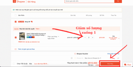 Chuẩn bị sẵn giỏ hàng để săn Flash Sale bước 3 Chuẩn bị sẵn giỏ hàng để săn Flash Sale bước 3