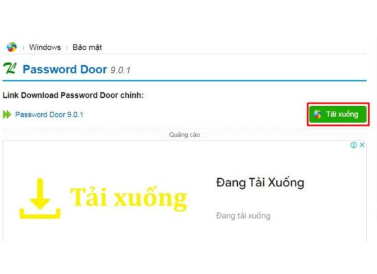 Tải phần mềm Password Door