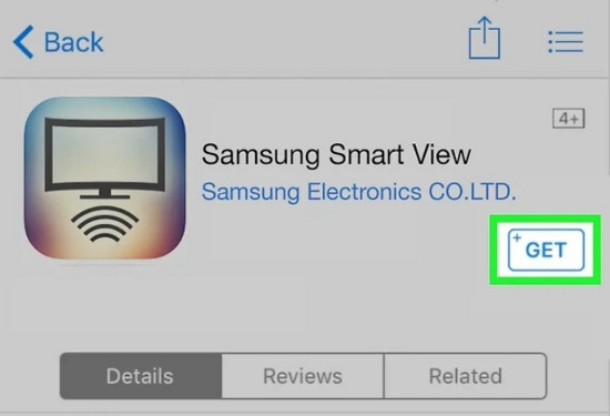 Cách kết nối điện thoại iPhone với tivi Samsung qua ứng dụng Smart View bước 2 Cách kết nối điện thoại iPhone với tivi Samsung qua ứng dụng Smart View bước 2