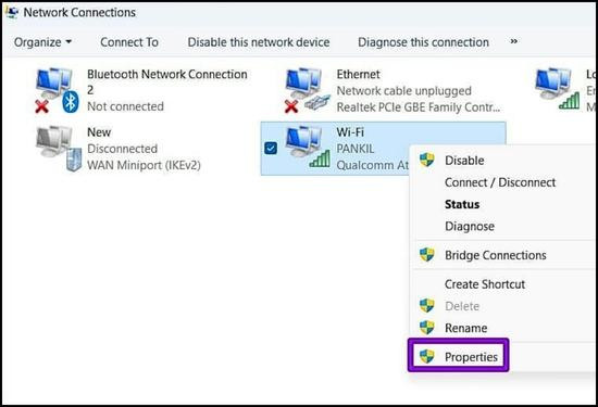 Cách để laptop bắt Wifi mạnh hơn bằng cách thay đổi máy chủ DNS bước 2