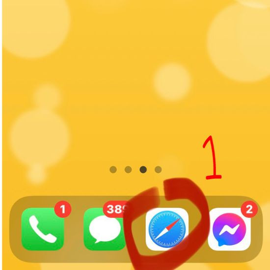 Truy cập vào trình duyệt Safari của iphone Truy cập vào trình duyệt Safari của iphone