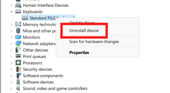 Uninstall Device