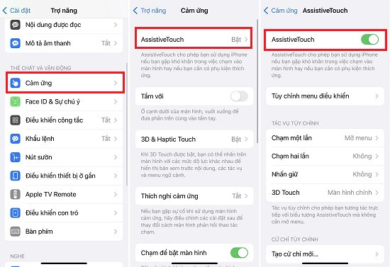 Bật tắt nút Home ảo trên iPhone với phiên bản iOS 13 trở lên Bật tắt nút Home ảo trên iPhone với phiên bản iOS 13 trở lên