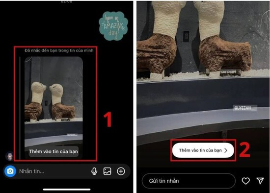 chọn mục thêm vào tin của bạn